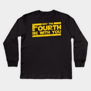 May The Fourth Be With You 4th Force Kids Long Sleeve T-Shirt